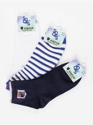 Children's short socks  3 pairs pack