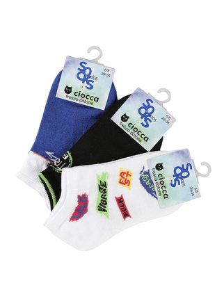 Children's Short Socks  Pack of 3 pairs