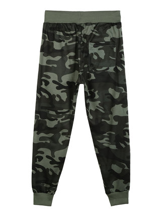 Children's sweatpants with camouflage print