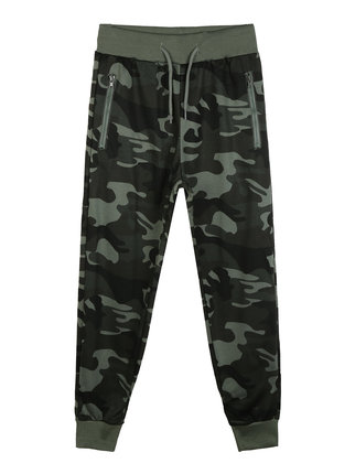 Children's sweatpants with camouflage print