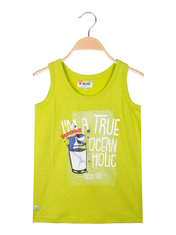 Children's tank top with drawing print