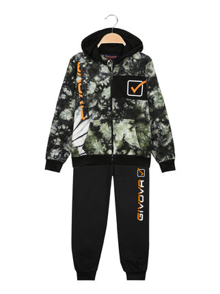 Children's tracksuit with hood and zip