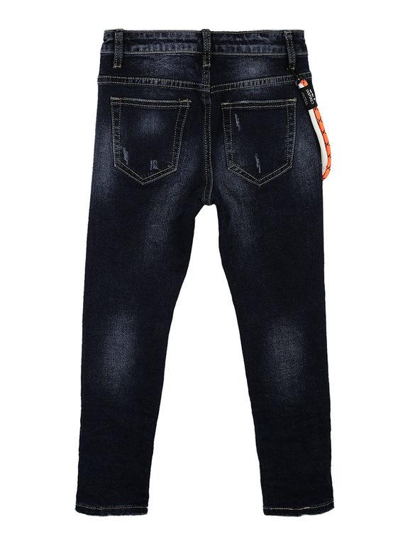 Child's slim fit jeans with drawstring