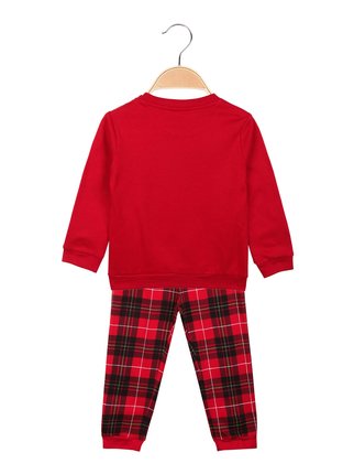 Christmas pajamas in warm cotton for a newborn