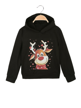 Christmas sweatshirt for girls with hood