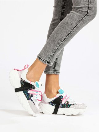 CHUNKY AMY Sneakers donna con glitter