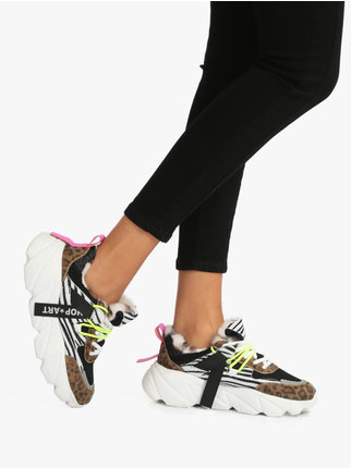 CHUNKY AMY  Sneakers donna con pelo
