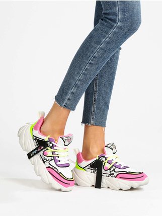 CHUNKY AMY Sneakers donna multicolor pitonate