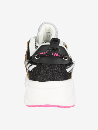 CHUNKY VANESSA Multicolor sneakers with animal print for women