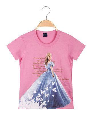 Cinderella t-shirt bambina con stampa disegno