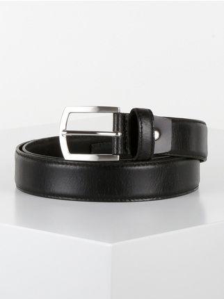 Cinturón de cuero negro