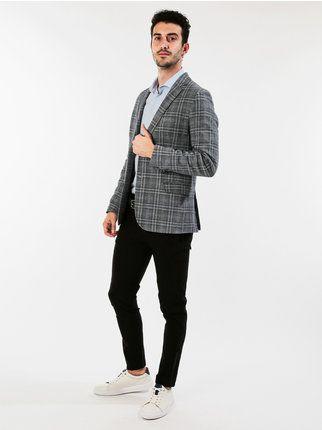 Classic checked jacket for men