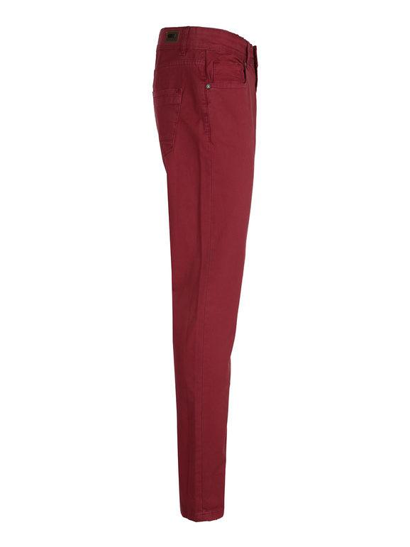 Classic fit cotton trousers