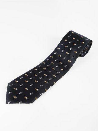 Classic men's tie with prints