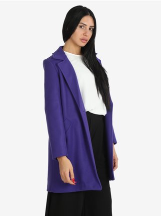 Classic women's coat with button