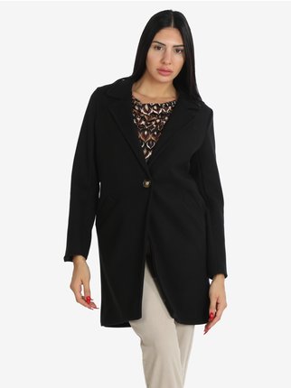Classic women's coat with button
