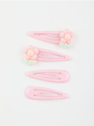Clip-Haarspange mit Blumen