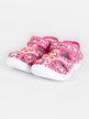 Closed sandals for girls in canvas