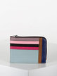 Colored leather card holder