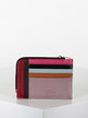 Colored leather card holder
