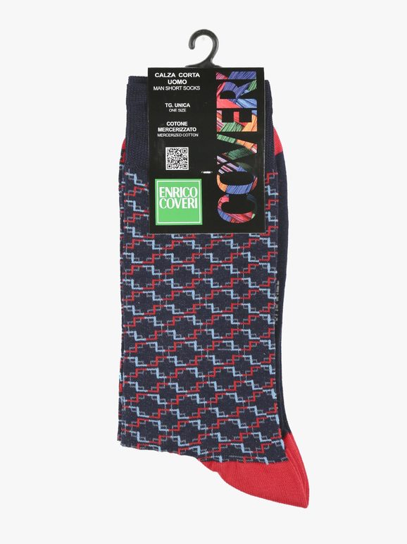 Colored men's short socks