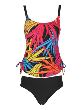Colorful women's tankini with briefs
