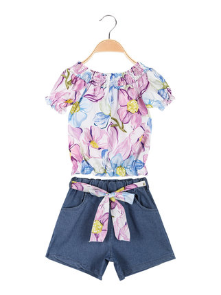 Competo as a child blouse + jeans bermuda