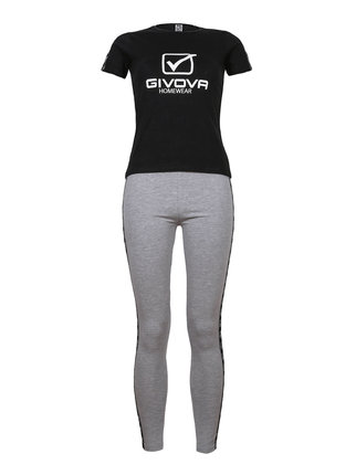 Completo donna t-shirt + leggings in cotone