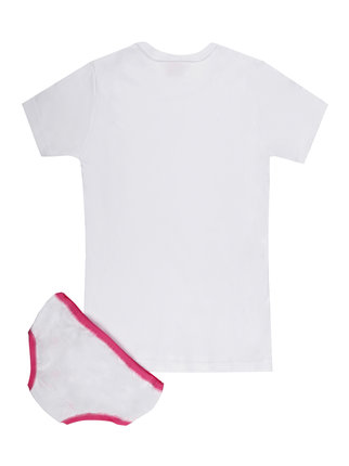 Conjunto de ropa interior de niña de 2 piezas  Camiseta + braguita
