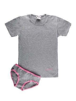 Conjunto de ropa interior niña camiseta + calzoncillos