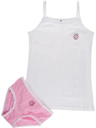 Coordinated rhinestone tank top + briefs underwear set