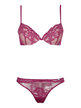 Coordinated underwear in push up lace + brazilian