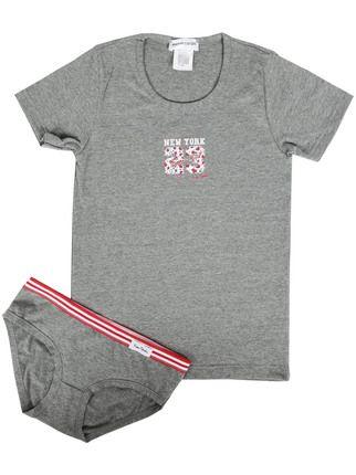 Coordinated underwear T-shirt + briefs