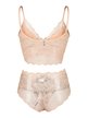 Coordinated women's underwear in lace bralette + coulotte