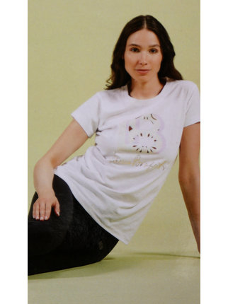 Coordinato donna in cotone con t-shirt e leggings