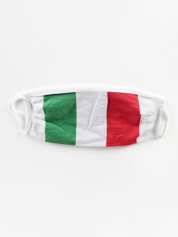 Coprimascherina con bandiera italiana