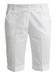 Cotton bermuda shorts with cuffs