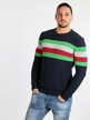 Cotton blend men's sweater