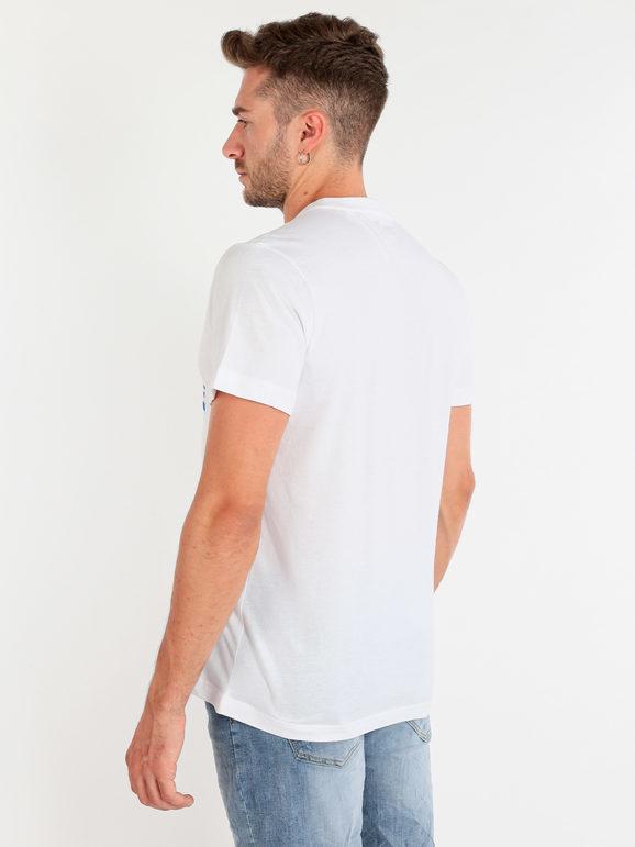 Cotton T-shirt with brand and logo