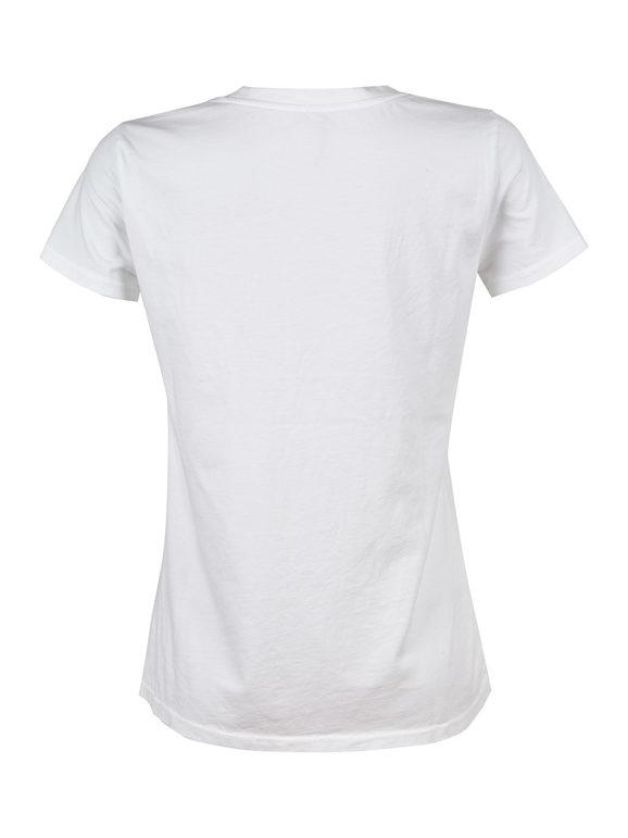 Cotton T-shirt with written print
