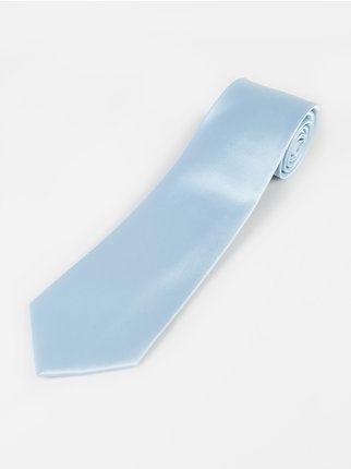 Cravate classique de couleur unie pour hommes