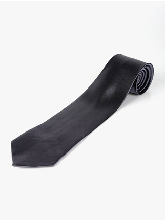 Cravate classique pour hommes de couleur unie