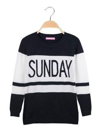 Crewneck pullover with day of the week