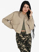 Cropped bomber jacket for women