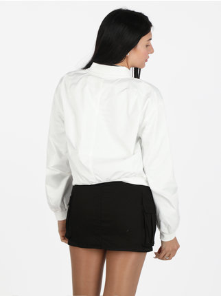 Cropped bomber jacket for women