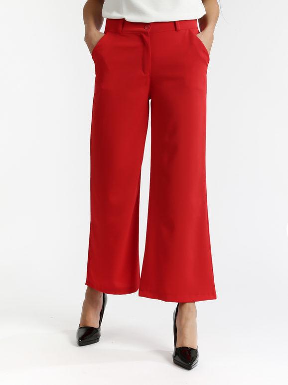 Cara - Relaxed Culotte - Red – This is Unfolded