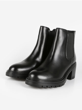 D DAMIANA E  Leather chelsea boots with heel