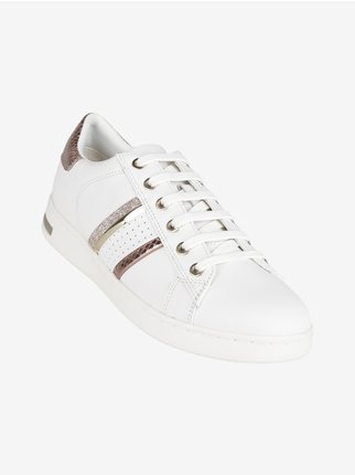 D JAYSEN B Sneakers in pelle donna con bande laterali