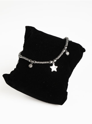 Damen-Stahlarmband mit Sternen