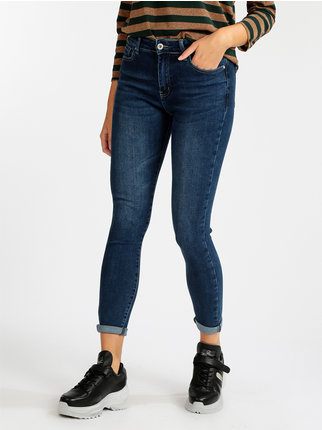 Damenjeans mit super hoher Taille